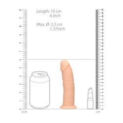 Silicone Dildo without Balls - 6 / 15 cm