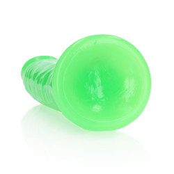 Slim Realistic Dildo with Suction Cup - Glow in the Dark - 9'' / 22,5 cm