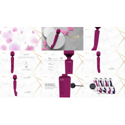 Kiku - Double Ended Wand with Innovative G-Spot Flapping Stimulator - Pink