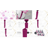 Kiku - Double Ended Wand with Innovative G-Spot Flapping Stimulator - Pink