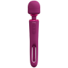 Kiku - Double Ended Wand with Innovative G-Spot Flapping Stimulator - Pink