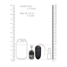 Vibrating Egg with 10 Speeds and Remote Control - L - Black