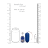 Vibrating Egg with 10 Speeds and Remote Control - L - Blue