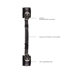Bonded Leather Hand Cuffs with Handle