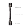 Bonded Leather Hand Cuffs with Handle