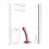 Smooth Silicone G-Spot Dildo - 5'' / 12 cm - Rose Gold