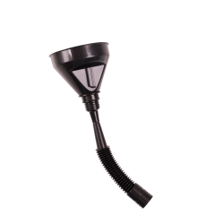 Open Mouth Gag Head Harness with Funnel - Black