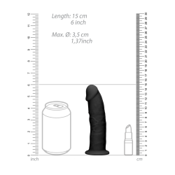 Silicone Dildo without Balls - 6 / 15 cm