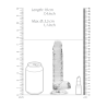 Realistic Dildo with Balls - 7 / 18 cm