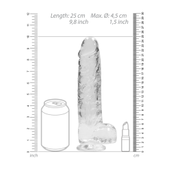 Realistic Dildo with Balls - 9 / 23 cm