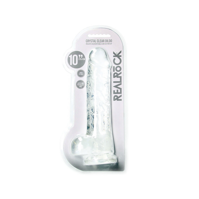 Realistic Dildo with Balls - 10 / 25,4 cm