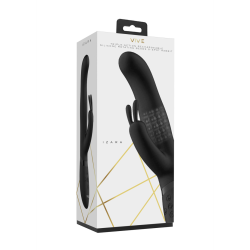 Izara - Rotating Beads Rabbit Vibrator - Black