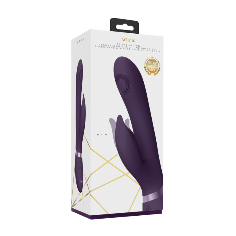 Aimi - Pulse Wave  Vibrating G-Spot Rabbit - Purple