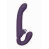 Satu - Pulse-Wave and Vibrating Strapless Strapon - Purple