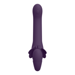 Satu - Pulse-Wave and Vibrating Strapless Strapon - Purple