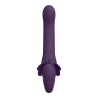 Satu - Pulse-Wave and Vibrating Strapless Strapon - Purple