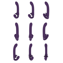 Satu - Pulse-Wave and Vibrating Strapless Strapon - Purple