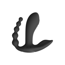 Kata - Pulse Wave  Vibrating Double Penetration Vibrator - Black