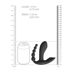 Kata - Pulse Wave  Vibrating Double Penetration Vibrator - Black