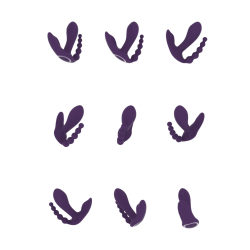 Kata - Pulse Wave  Vibrating Double Penetration Vibrator - Purple