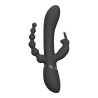 Rini - Pulse Wave  Vibrating Double Penetration Rabbit - Black