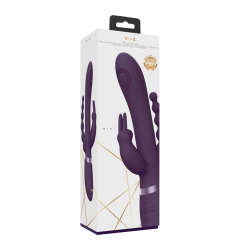 Rini - Pulse Wave  Vibrating Double Penetration Rabbit - Purple