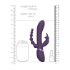 Rini - Pulse Wave  Vibrating Double Penetration Rabbit - Purple
