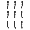 Nami - Pulse Wave  Vibrating Wand - Black