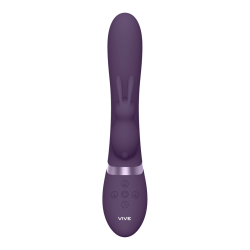 Taka - Inflatable and Vibrating Rabbit Vibrator - Purple
