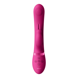 May - Dual Pulse-Wave  Vibrating C-spot  G-Spot Rabbit - Pink