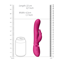 May - Dual Pulse-Wave  Vibrating C-spot  G-Spot Rabbit - Pink
