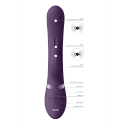 May - Dual Pulse-Wave  Vibrating C-spot  G-Spot Rabbit - Purple