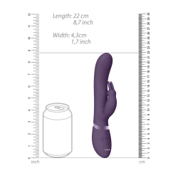 May - Dual Pulse-Wave  Vibrating C-spot  G-Spot Rabbit - Purple