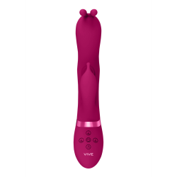 Gada - Vibrating Bunny Ear G-Spot Rabbit with Pulse Wave Shaft