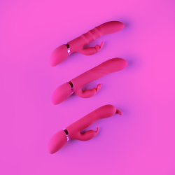 Nari - Vibrating and Rotating Beads, G-Spot Rabbit - Pink
