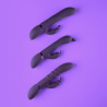 Sora - Up  Down Stimulating Rings, Vibrating G-Spot Rabbit - Purple