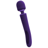 Kiku - Double Ended Wand with Innovative G-Spot Flapping Stimulator - Purple