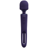 Kiku - Double Ended Wand with Innovative G-Spot Flapping Stimulator - Purple