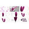 Yuki - Dual Motor G-Spot Vibrator with Massaging Beads - Pink