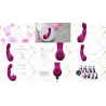 Yumi - Triple Motor G-Spot Finger Motion Vibrator and Flickering Tongue Stimulator - Pink
