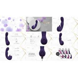Yumi - Triple Motor G-Spot Finger Motion Vibrator and Flickering Tongue Stimulator - Purple