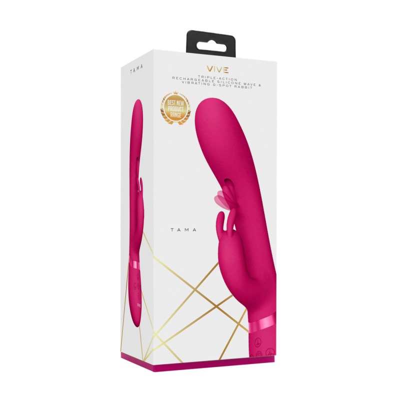 Tama - Wave  Vibrating G-Spot Rabbit - Pink
