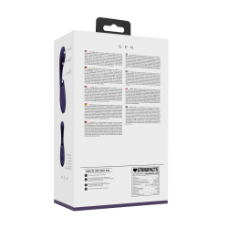 Gen - Triple Motor G-Spot Vibrator with Pulse Wave and Vibrating Bristles - Purple