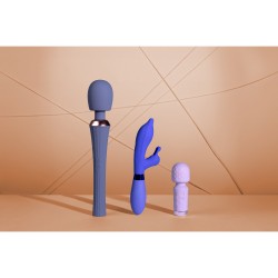Powerful Wand Vibrator with Still Handle - Blue Nova