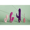 3 Up-and-Down Moving Rings Vibrator - Orchidee Purple