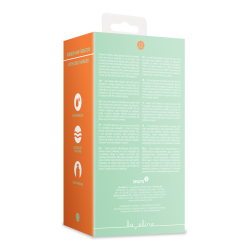 Ribbed Mini Vibrator with USB Charger - Spring Sage