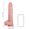 Extra Large Straight with Balls 13 / 33 cm - Flesh