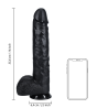 Extra Large Straight with Balls 14 / 35,5 cm - Black