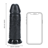 Extra Thick Straight without Balls 8 / 20,3 cm - Black
