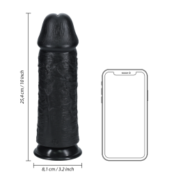 Extra Thick Straight without Balls 10 / 25,4 cm - Black